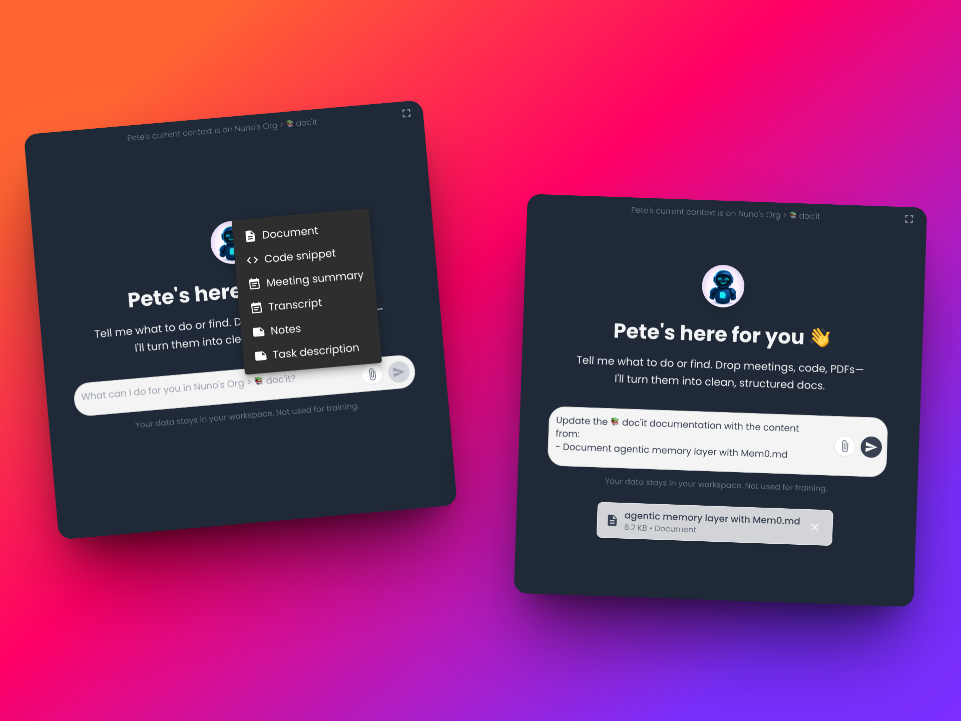 Pete Processing Multiple Attachments